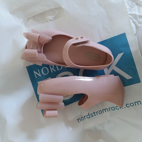 🚫🚫SOLD🚫🚫Mini Melissa pink shoes size 8 - Picture 2 of 6